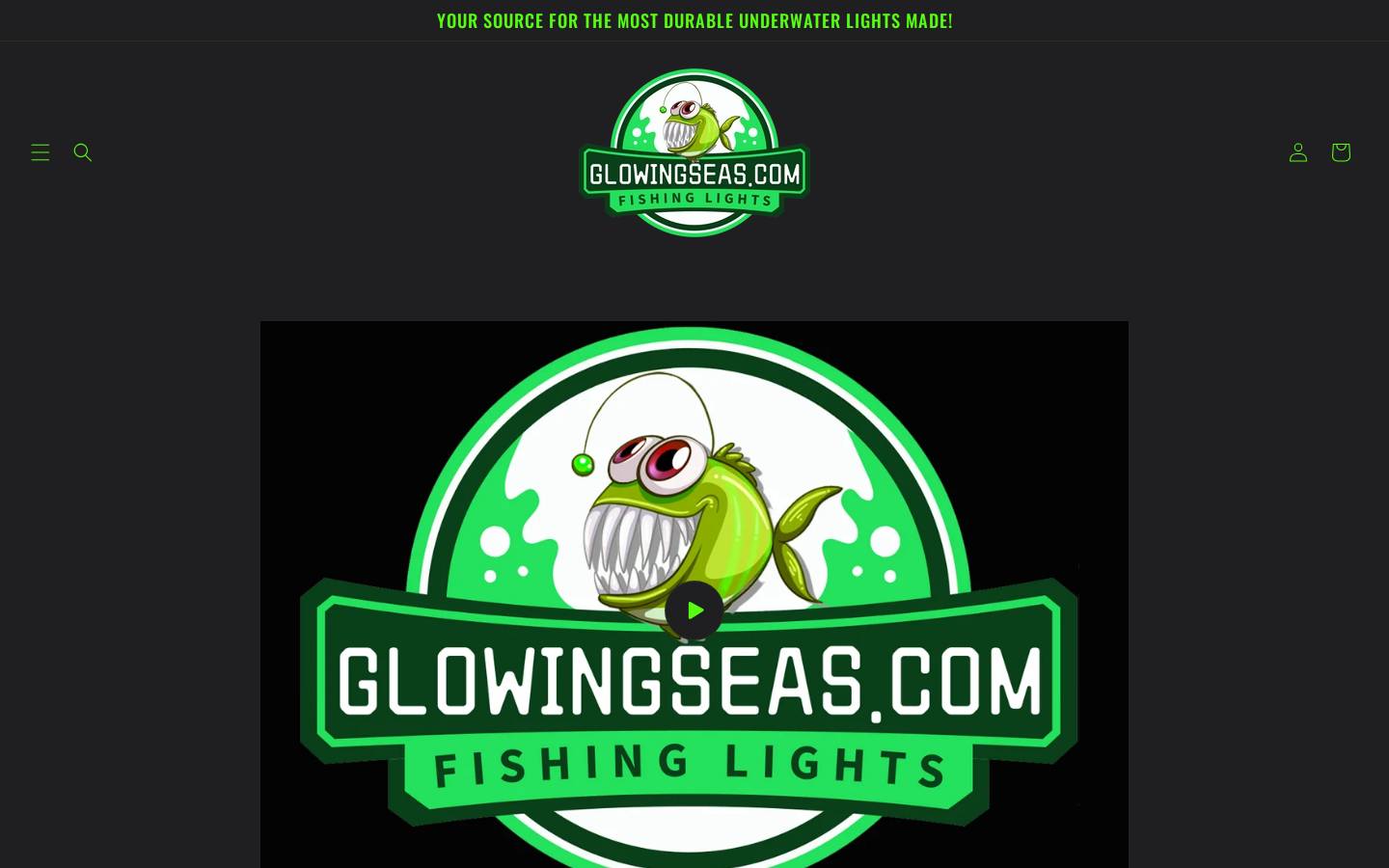 glowingseas.com homepage screenshot