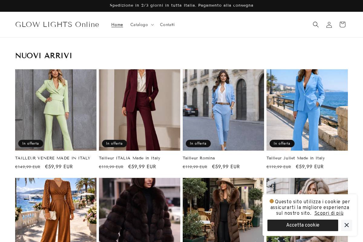 glowlightsshoppingonline.com homepage screenshot