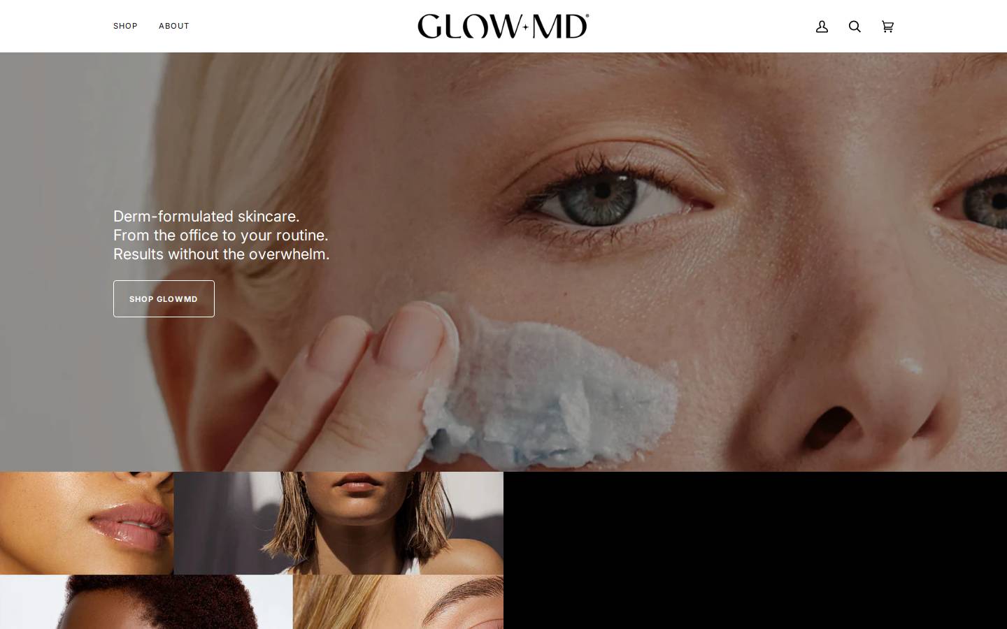 glowmdskincare.com homepage screenshot