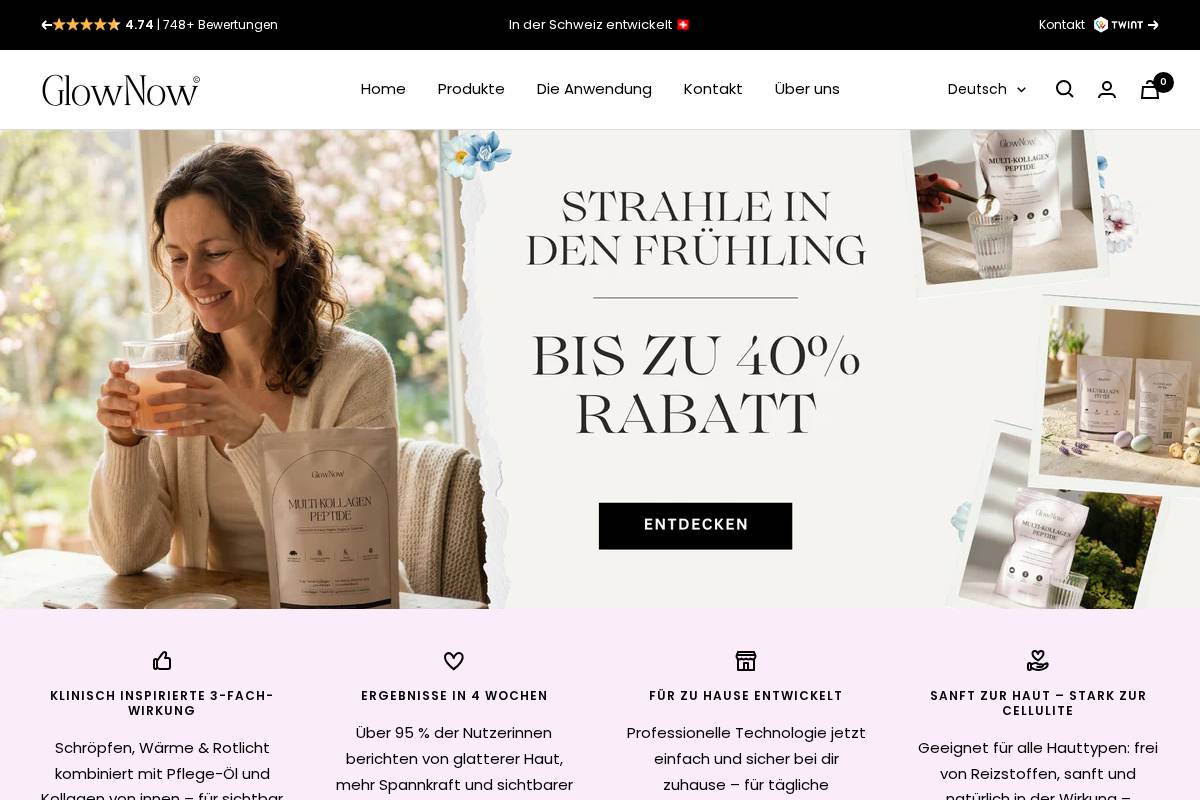 Glownow homepage screenshot