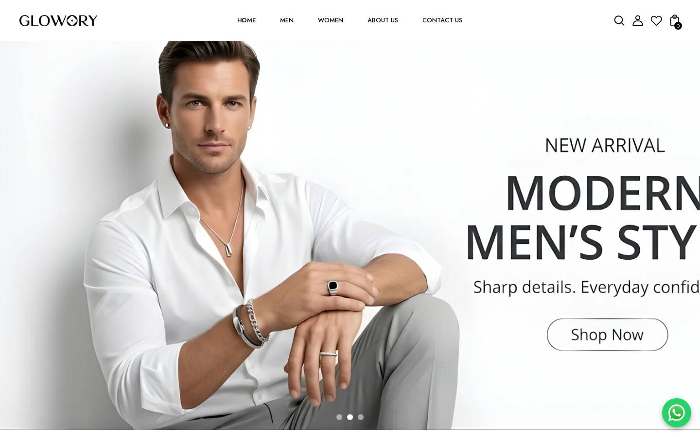 glowory.com homepage screenshot