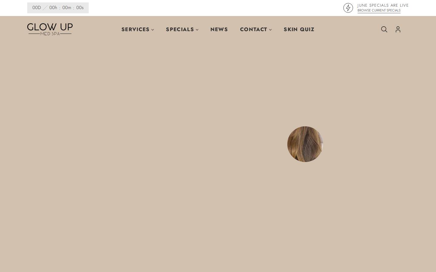 glowupmedspa.com homepage screenshot