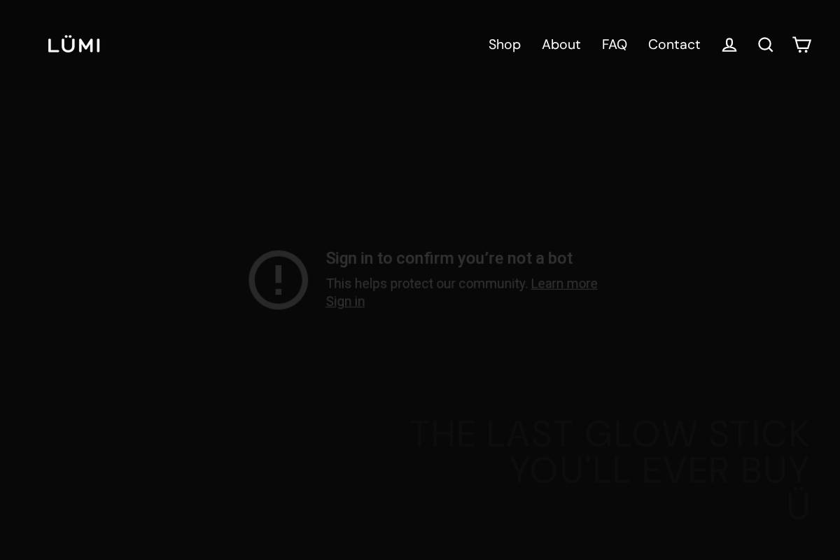 glowwithlumi.com homepage screenshot