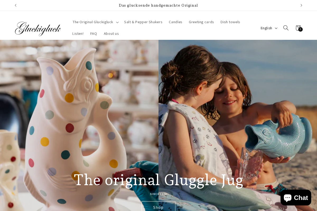 Gluckigluck homepage screenshot