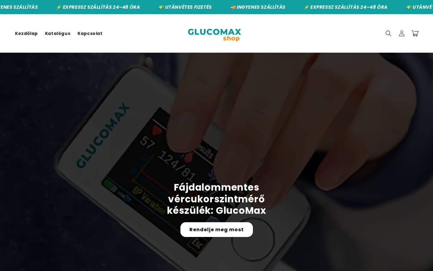 glucomaxshop.com homepage screenshot