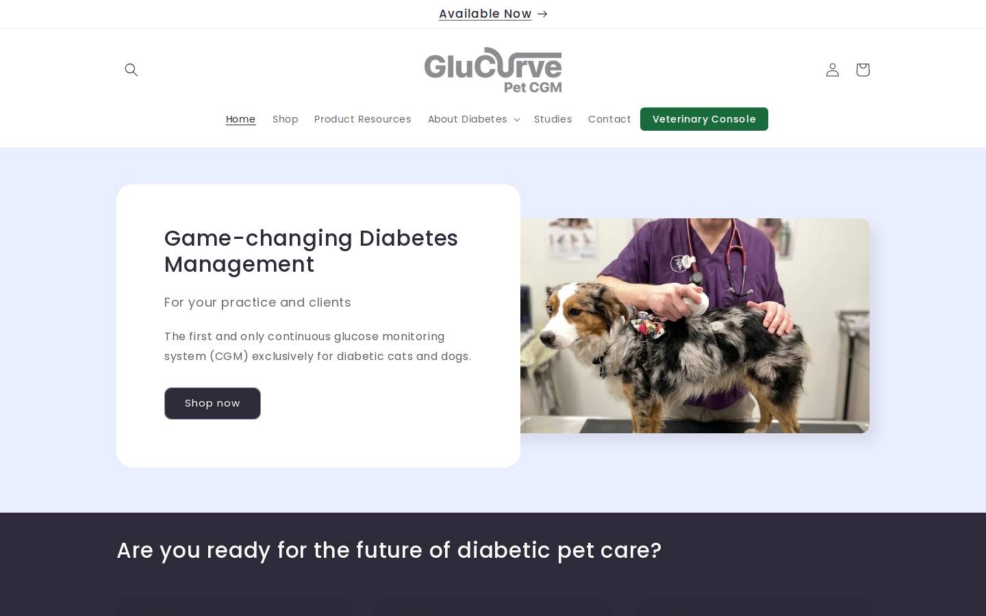 glucurve.ca homepage screenshot