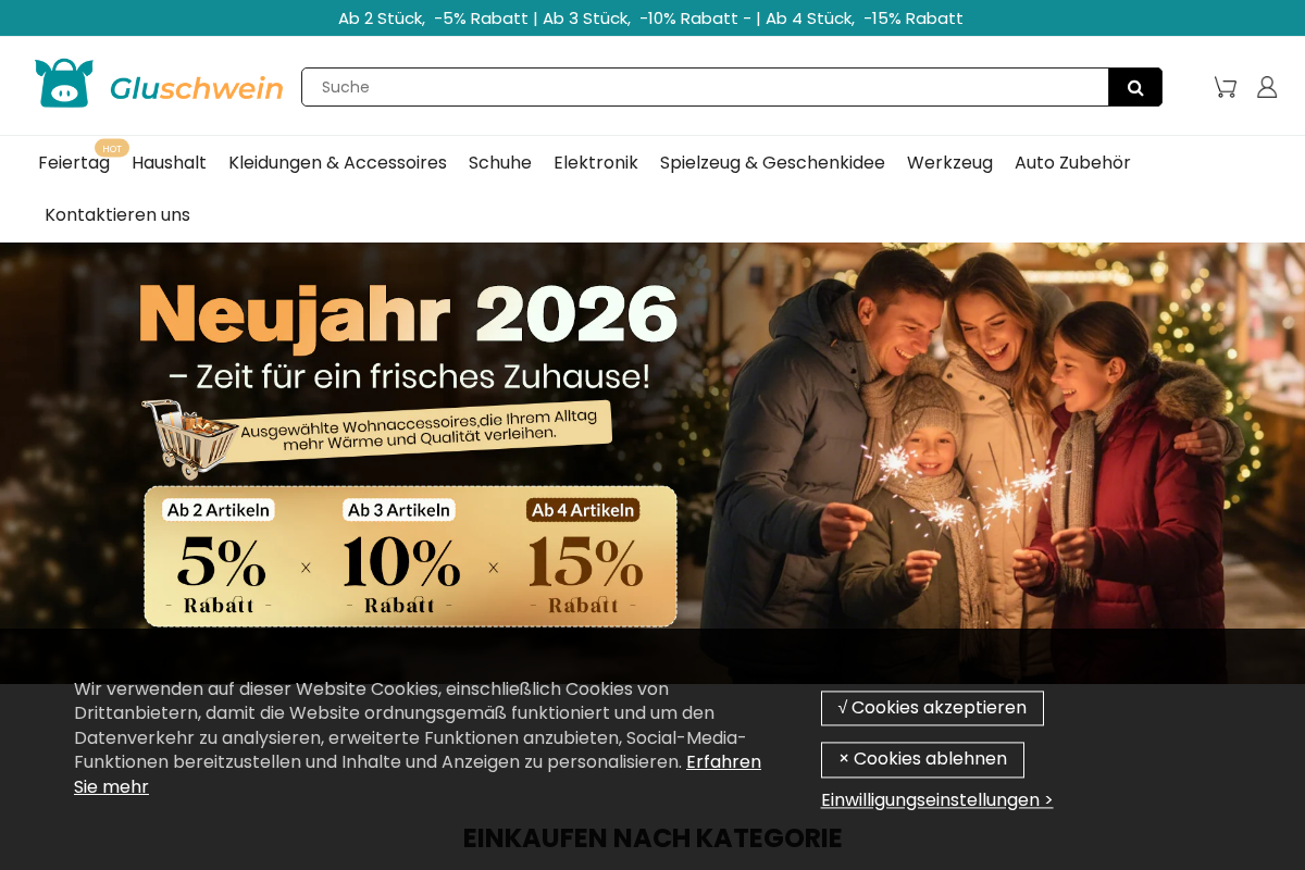 Gluschwein homepage screenshot