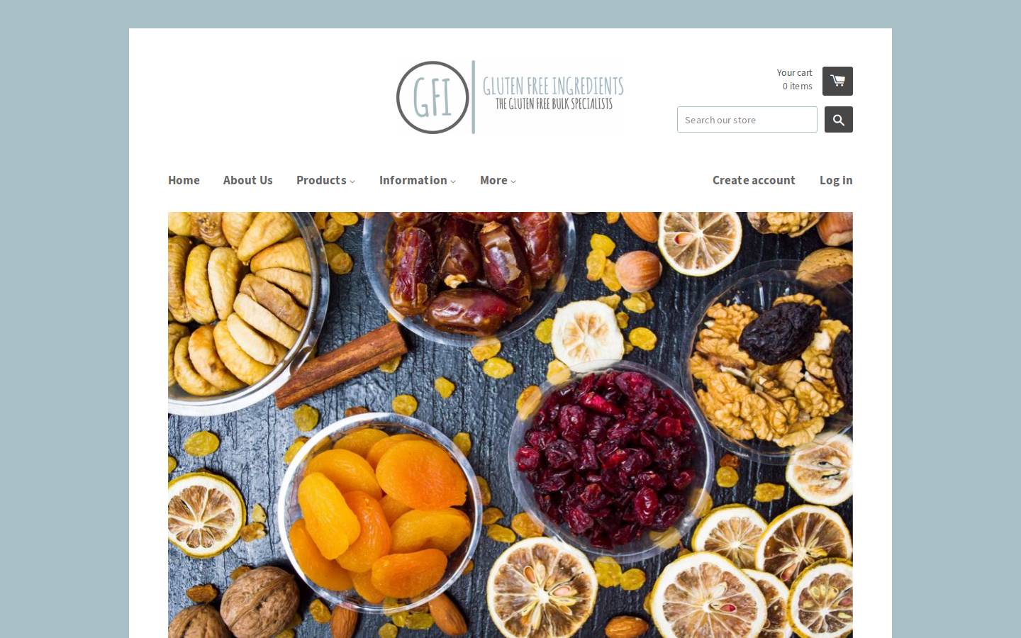 glutenfreeingredients.com.au homepage screenshot