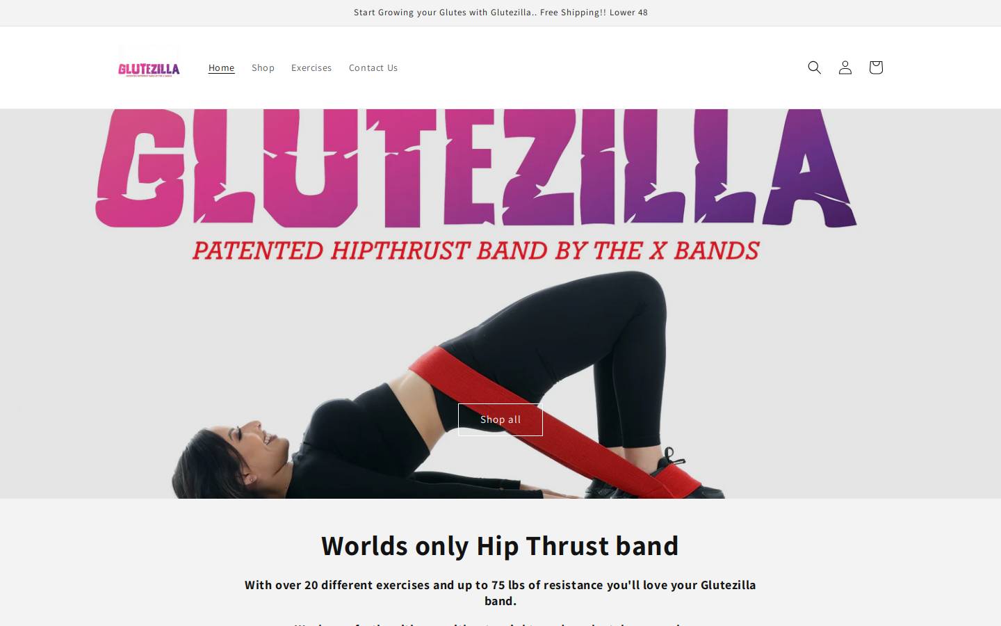 glutezilla.com homepage screenshot