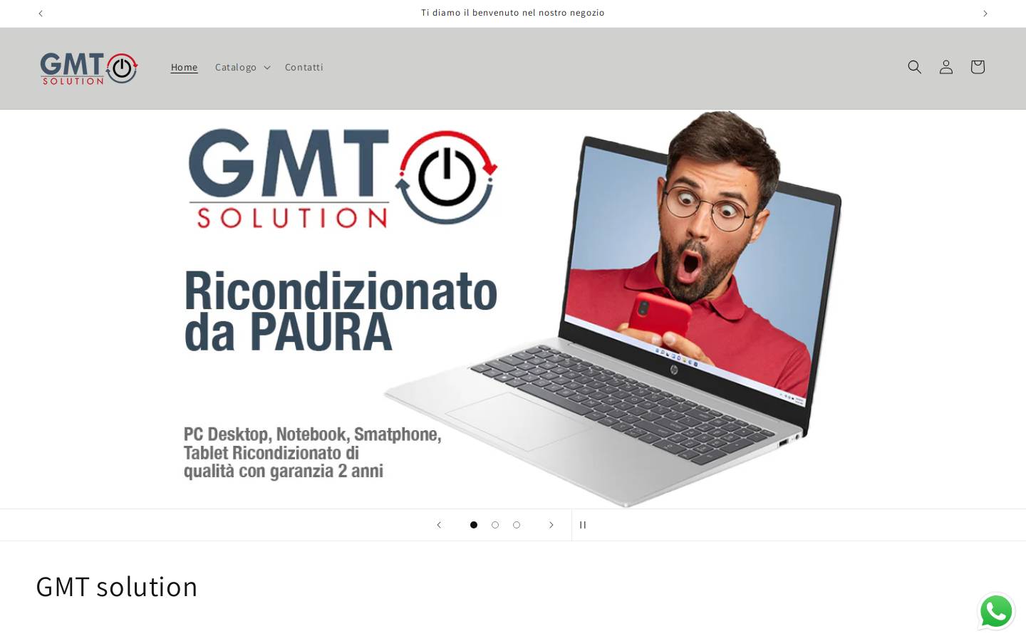 gmtsolution.it homepage screenshot