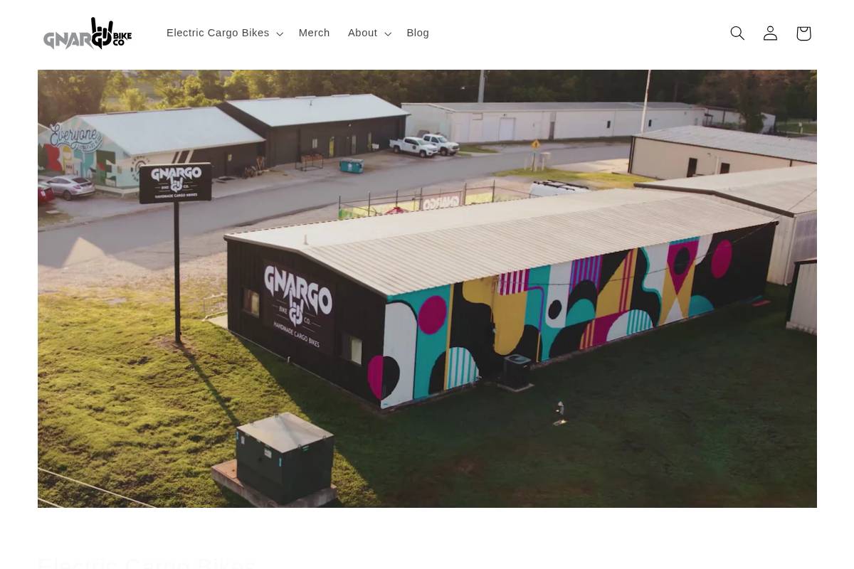 gnargobikeco.com homepage screenshot