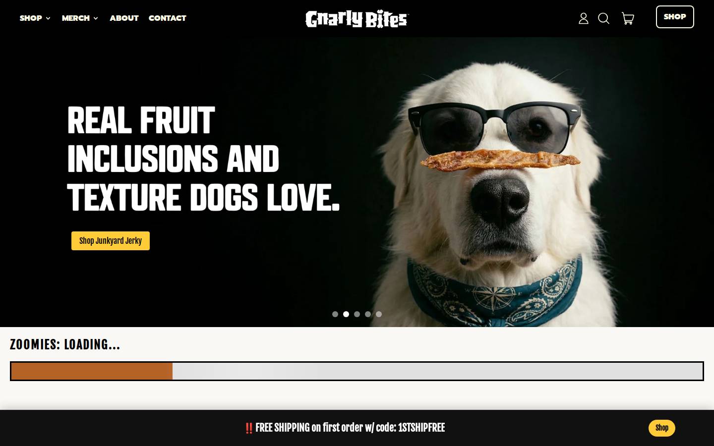 gnarlypet.com homepage screenshot