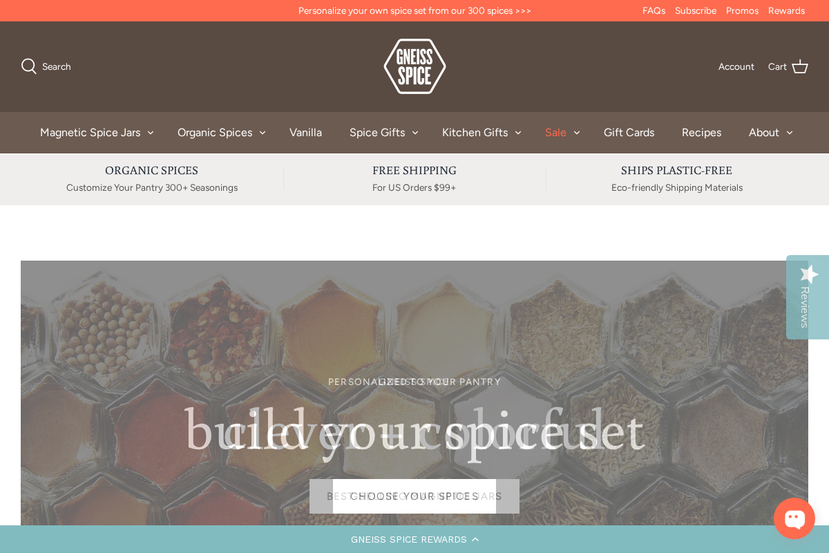 gneissspice.com homepage screenshot