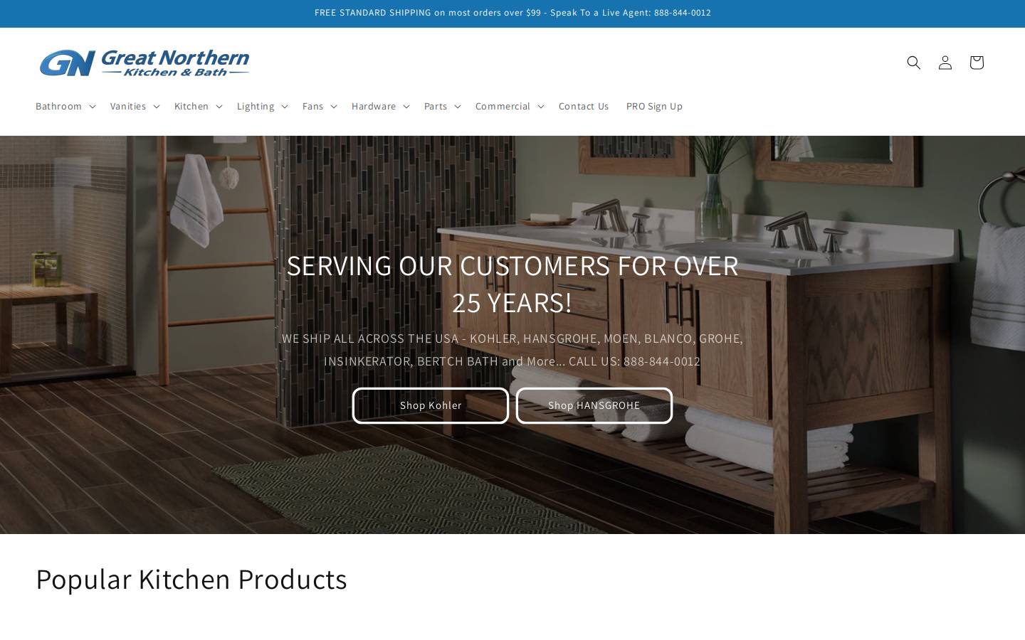 gnkitchenandbath.com homepage screenshot
