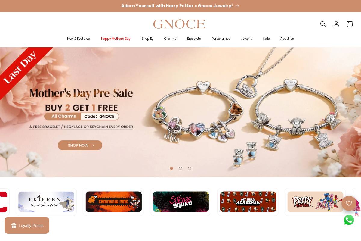 Gnoce homepage screenshot