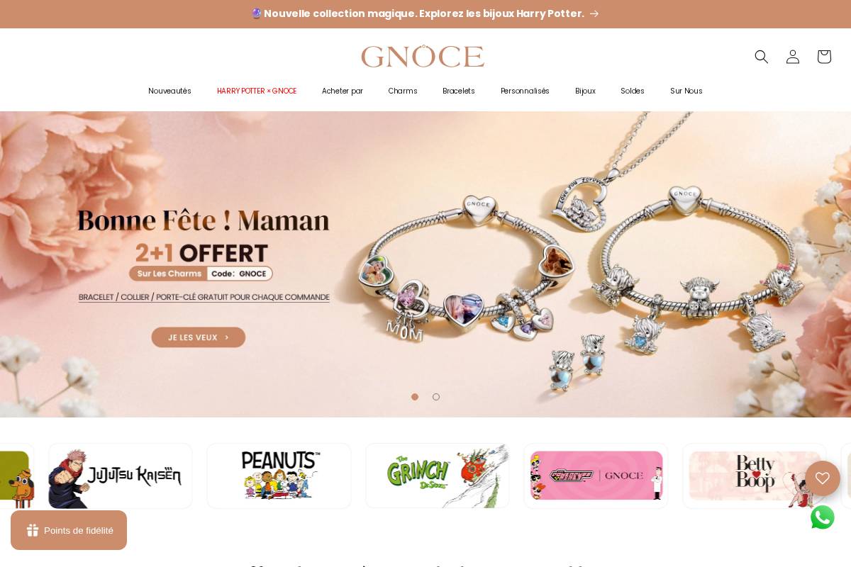 Gnoce homepage screenshot