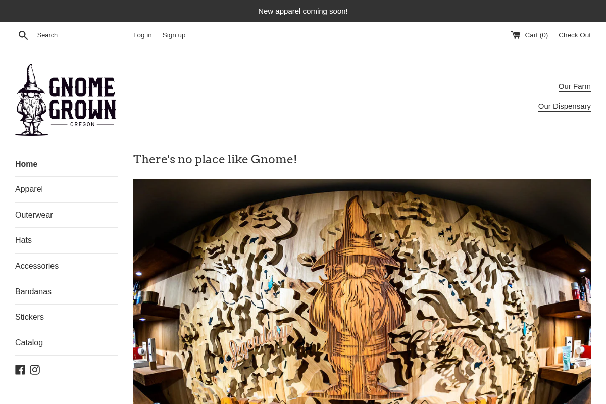 gnomegrownorganics.shop homepage screenshot