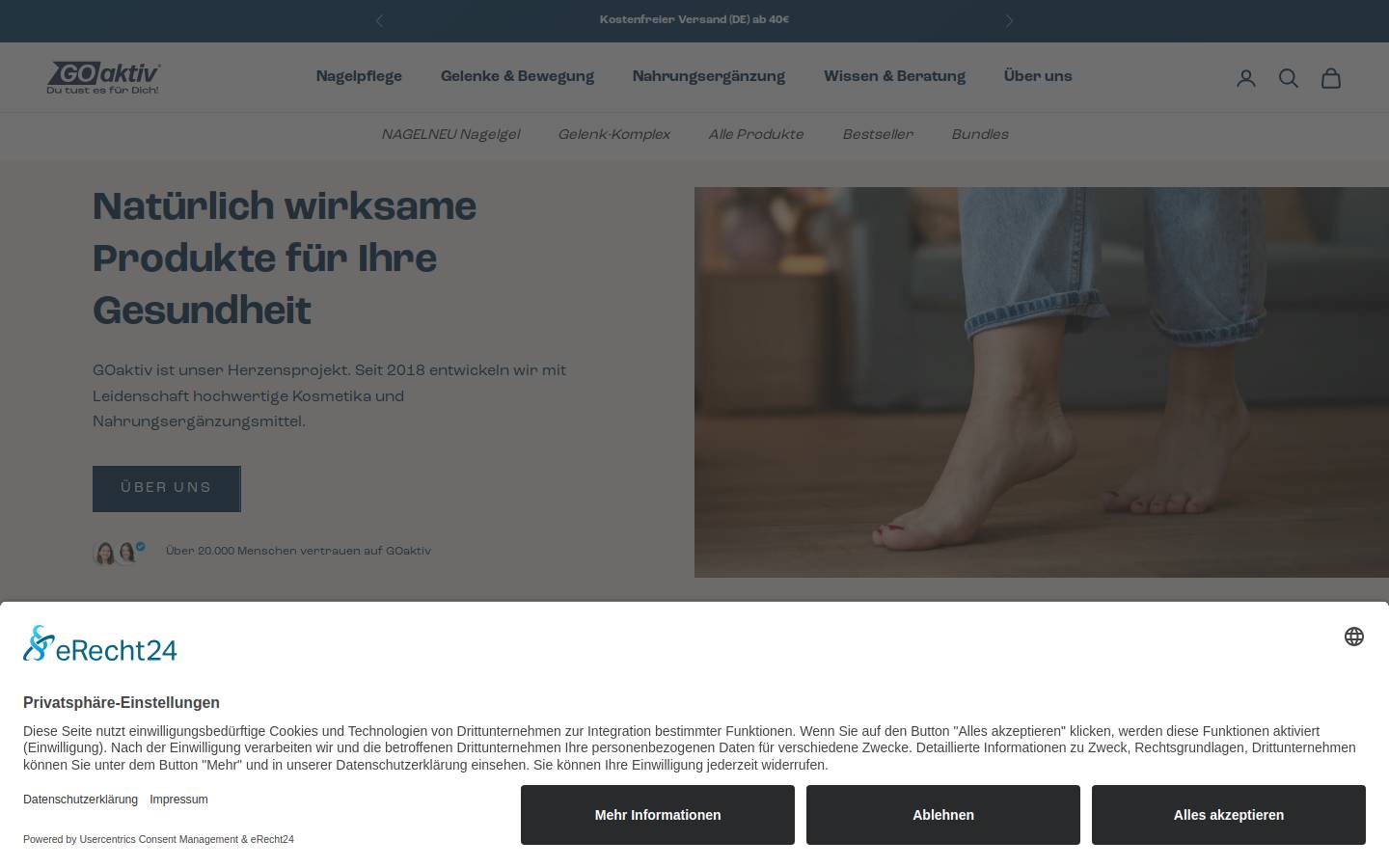 go-aktiv.de homepage screenshot