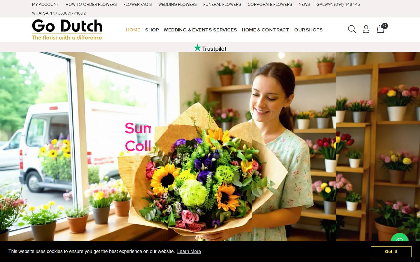 Go Dutch Flowers homepage screenshot