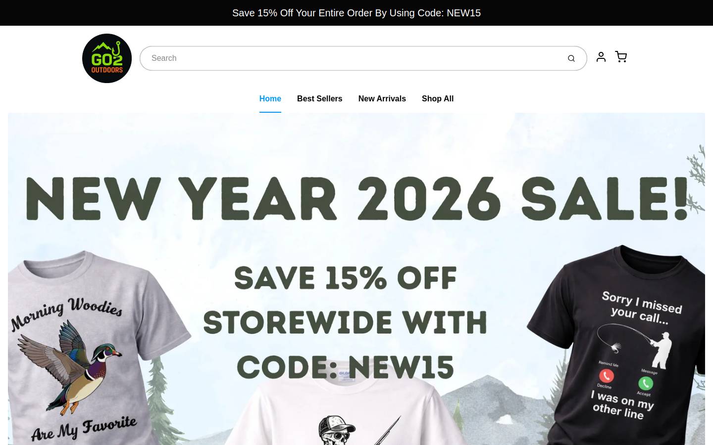 go2outdoors.com homepage screenshot