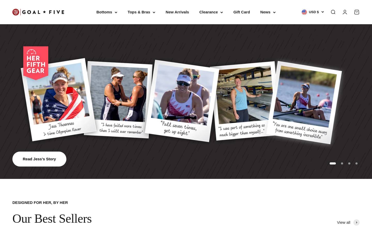 Goalfive homepage screenshot