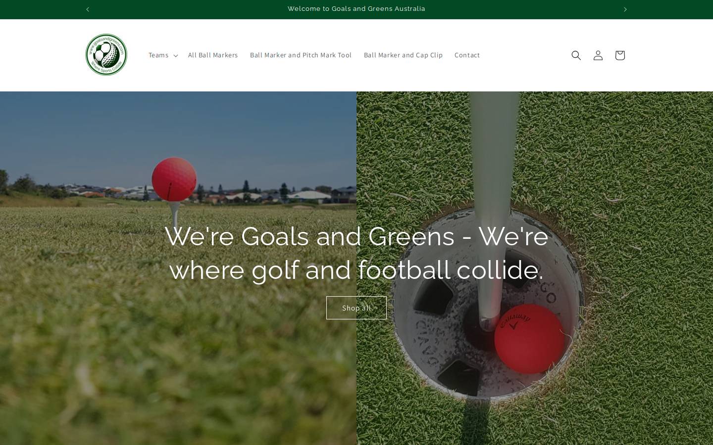 goalsandgreens.com homepage screenshot