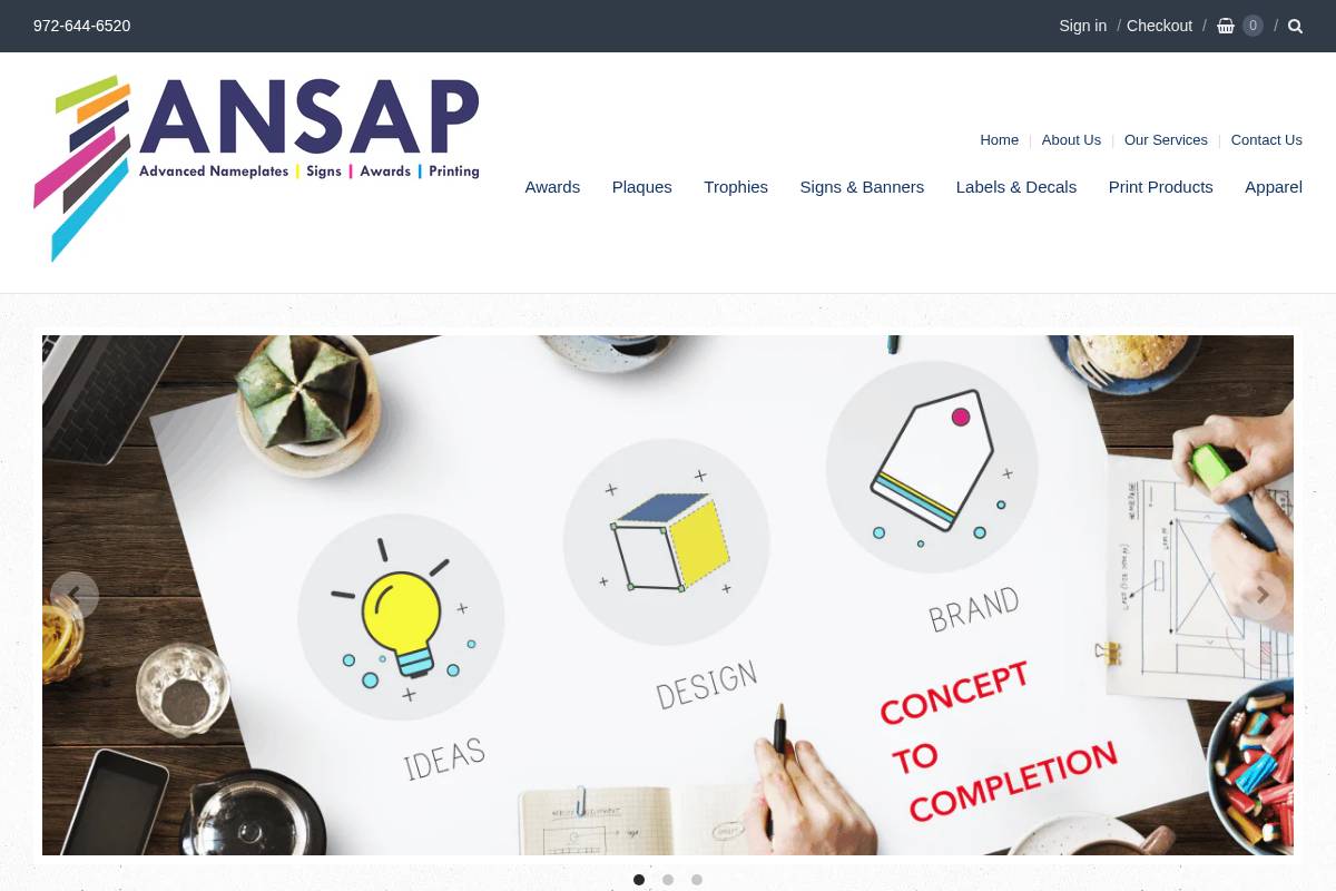 goansap.com homepage screenshot
