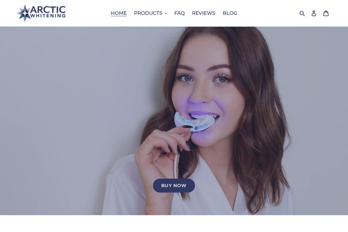 goarcticwhite.com homepage screenshot