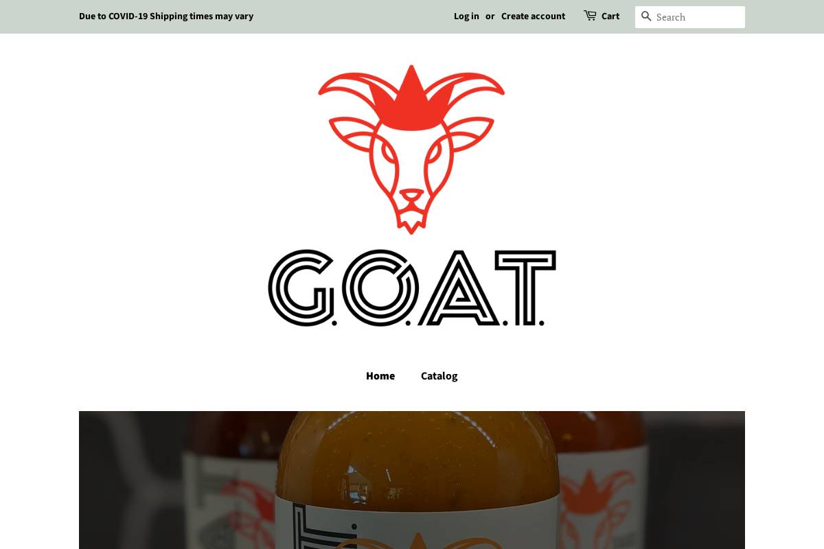 goat-sauce.com homepage screenshot