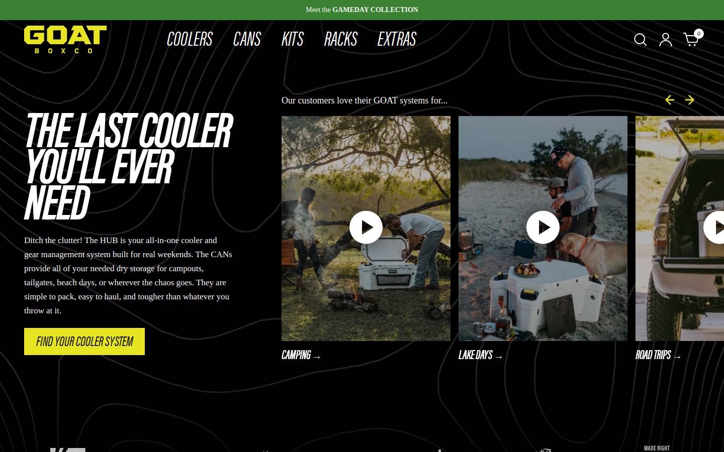 goatboxco.com homepage screenshot