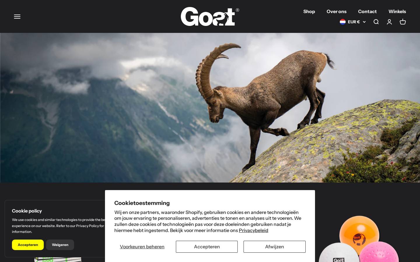 goathockey.com homepage screenshot