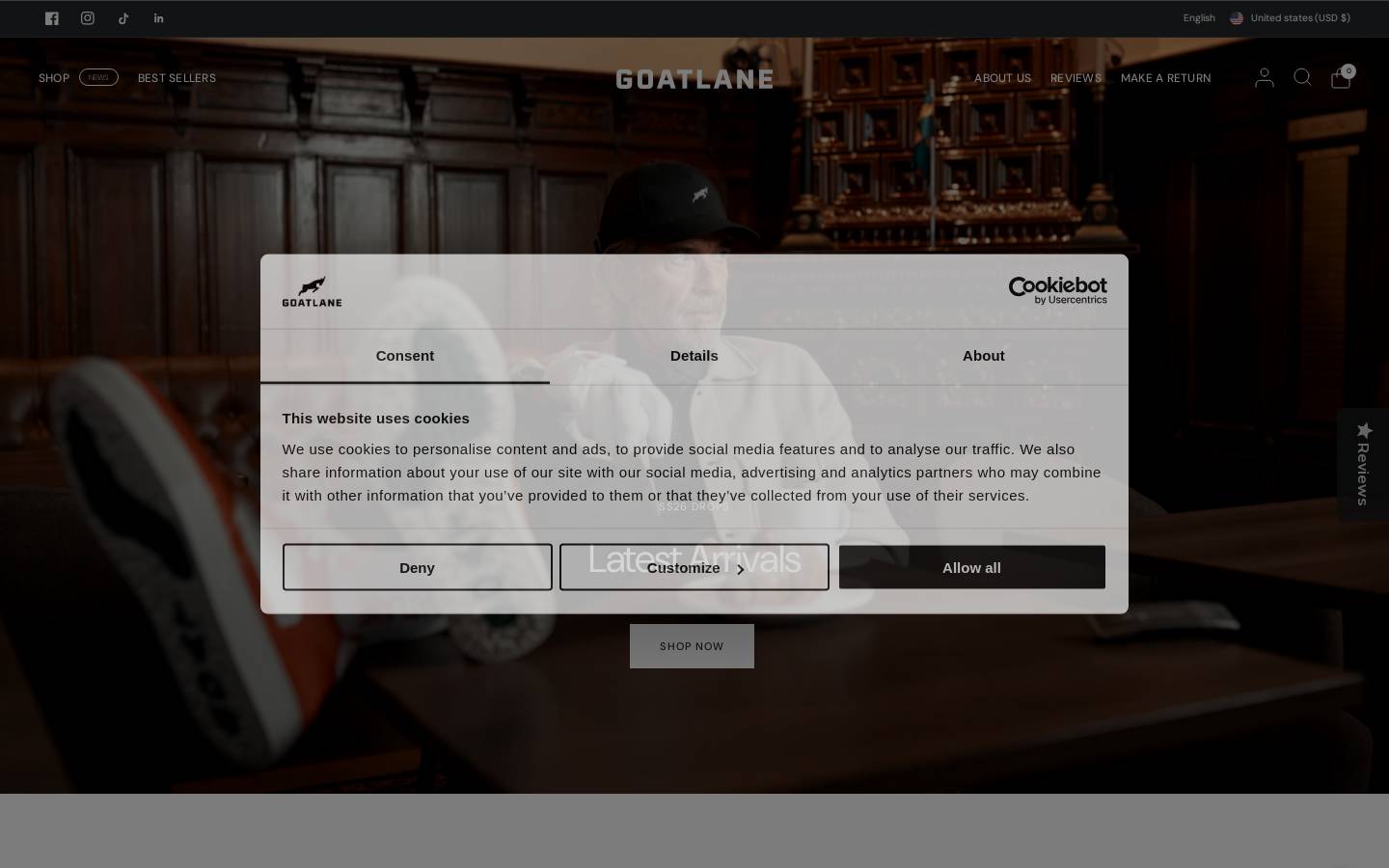 goatlane.com homepage screenshot