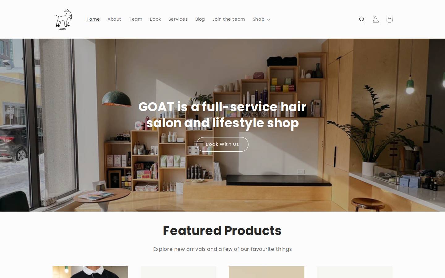 goatshop.ca homepage screenshot