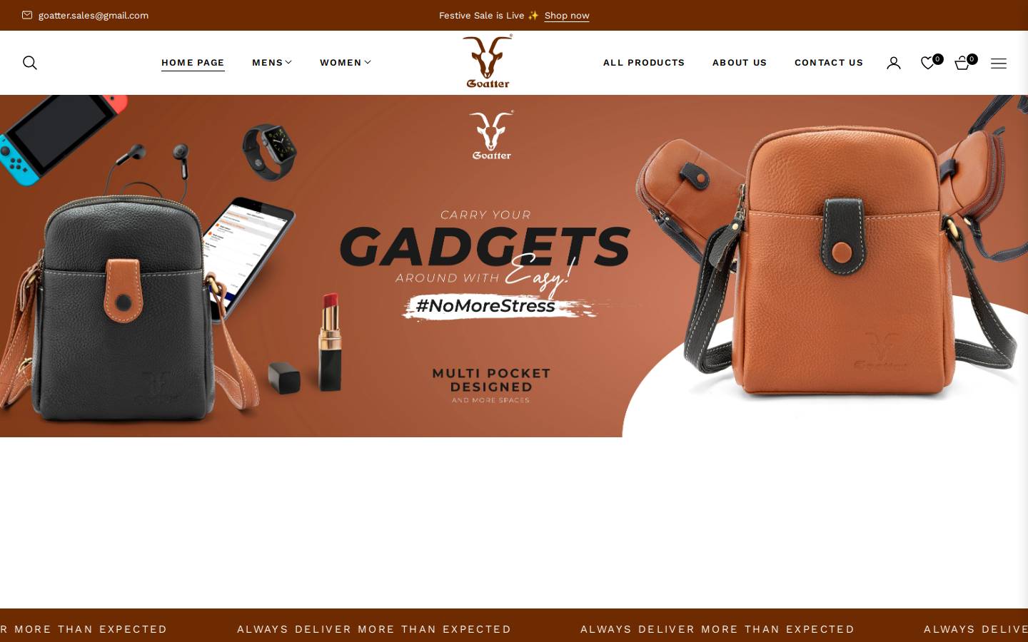 goatter.in homepage screenshot
