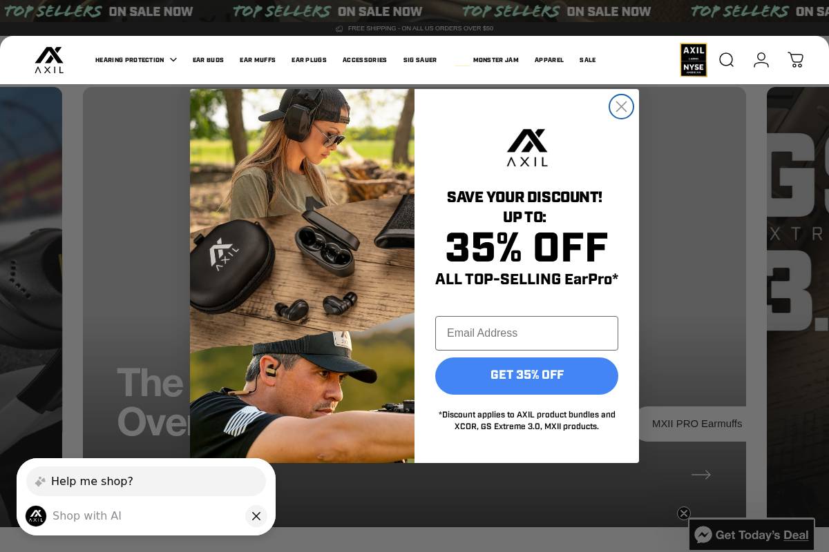 Axil homepage screenshot