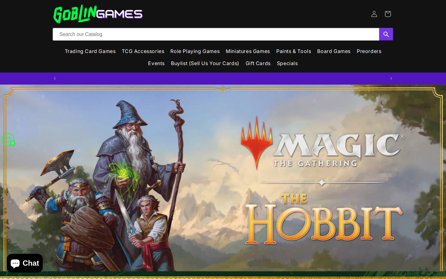 goblingames.co.nz homepage screenshot