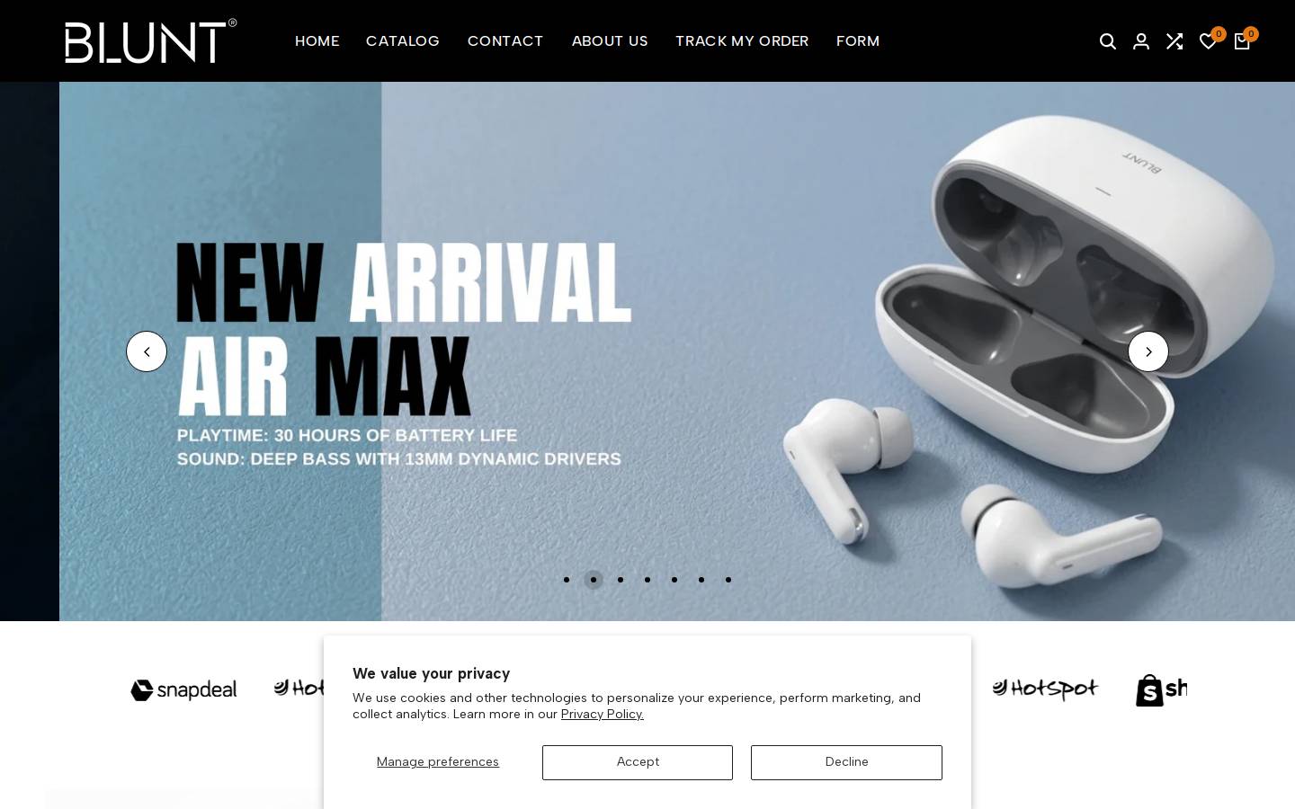 goblunt.com homepage screenshot