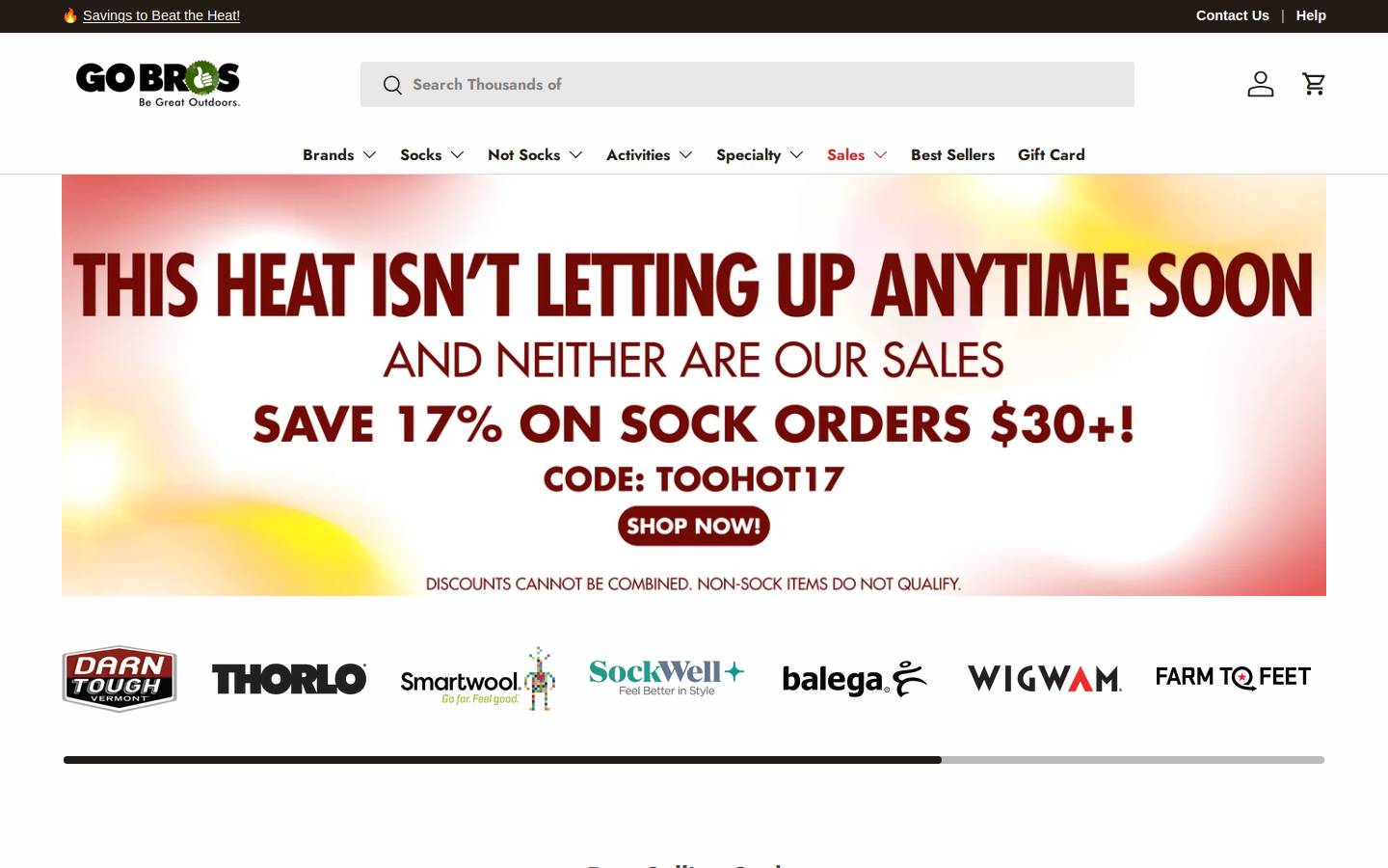 GoBros homepage screenshot