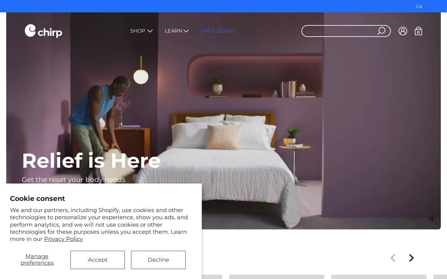 Gochirp homepage screenshot