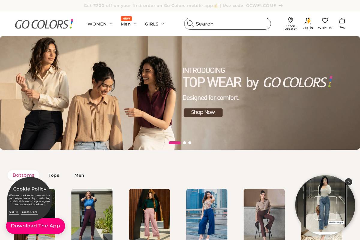 gocolors.com homepage screenshot