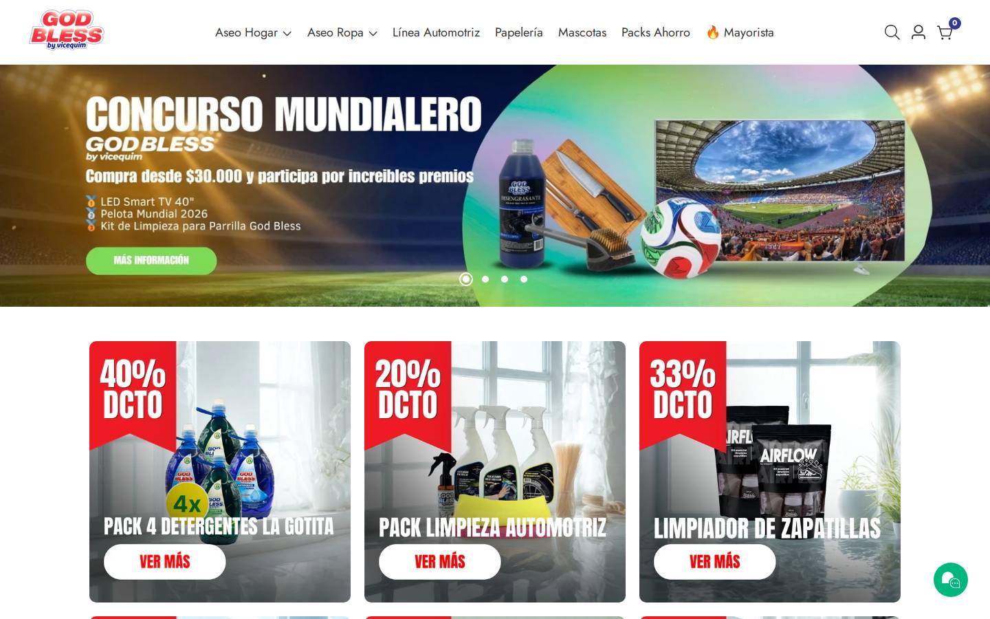 god-bless.cl homepage screenshot