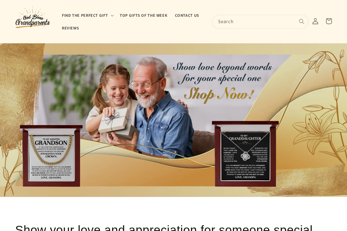 God Bless Grandparents homepage screenshot