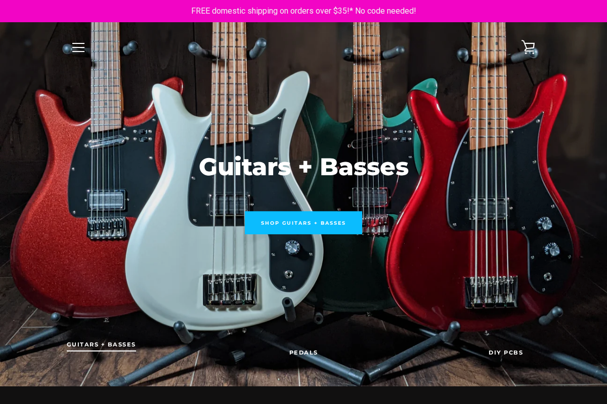 godcityinstruments.com homepage screenshot