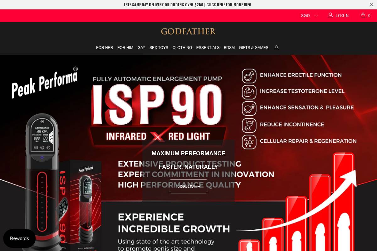 godfather.com.sg homepage screenshot