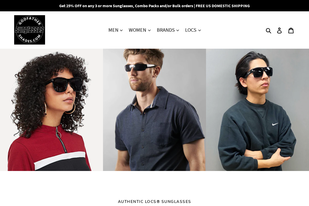 Godfather Shades homepage screenshot