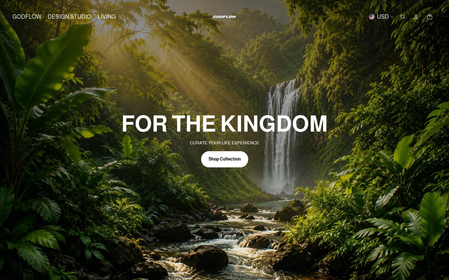 godflowofficial.com homepage screenshot