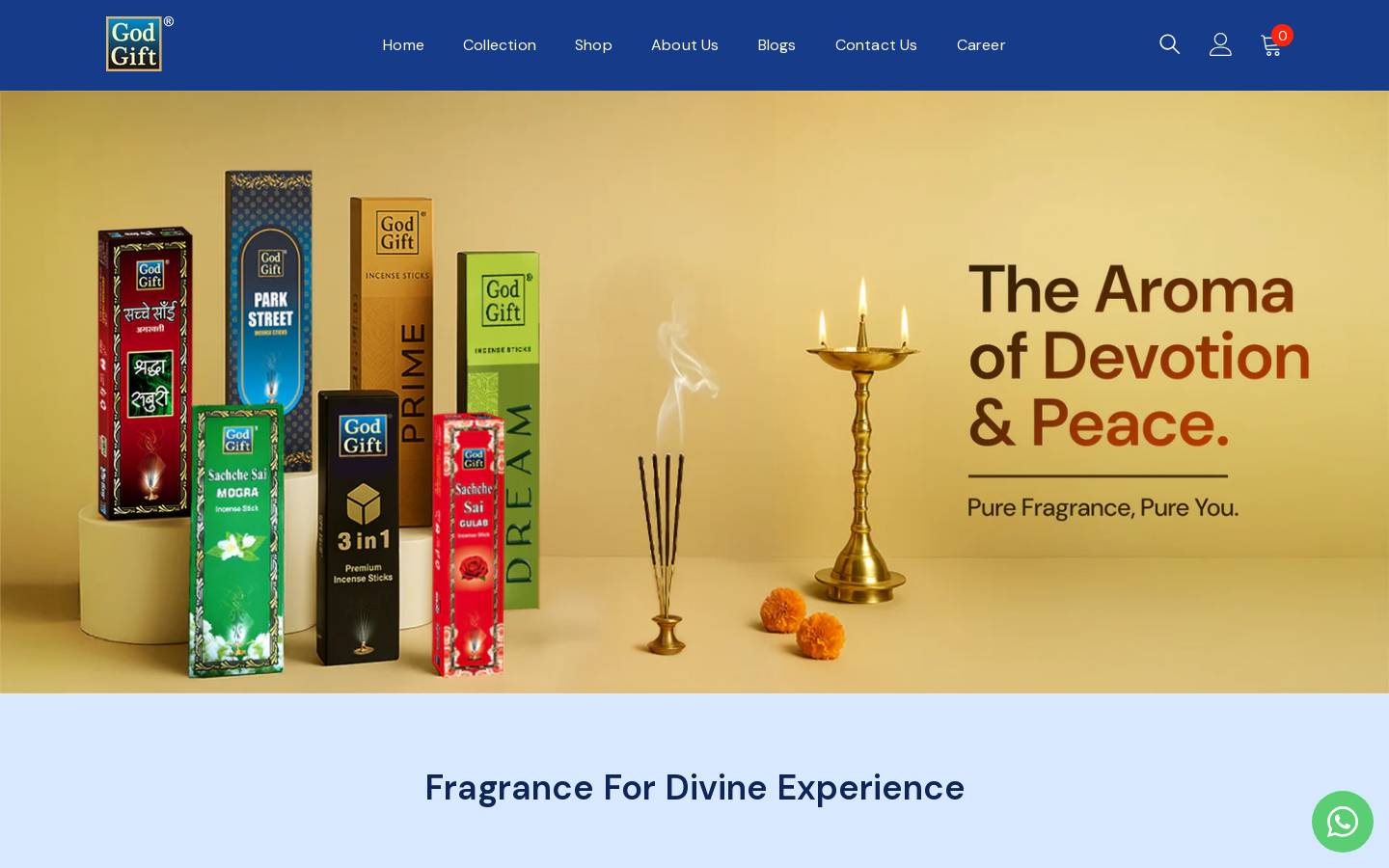 godgift.com homepage screenshot