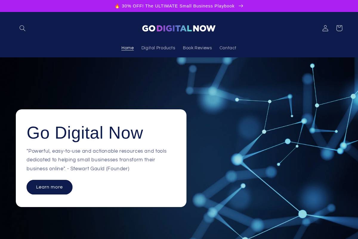 godigitalnow.store homepage screenshot