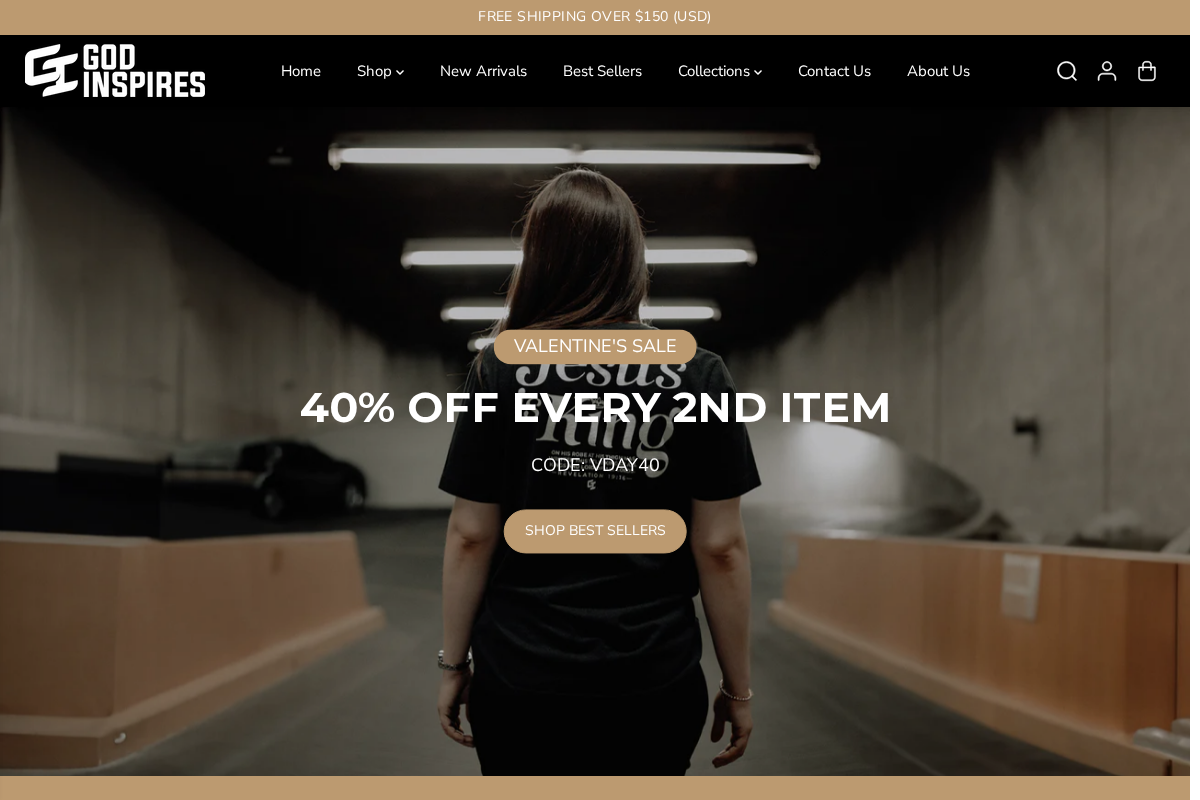 God Inspires homepage screenshot