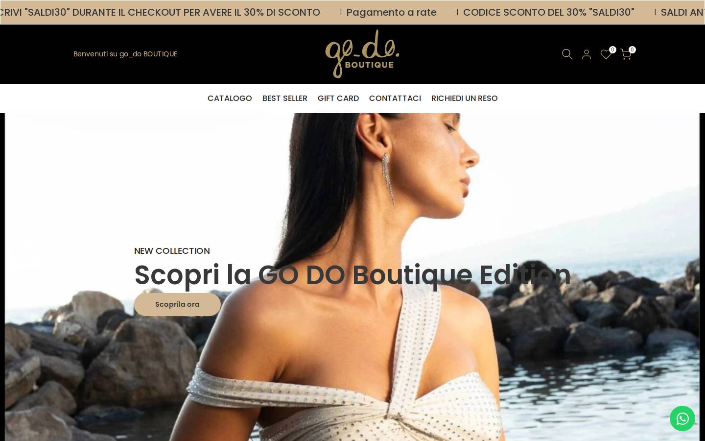 godoboutique.com homepage screenshot